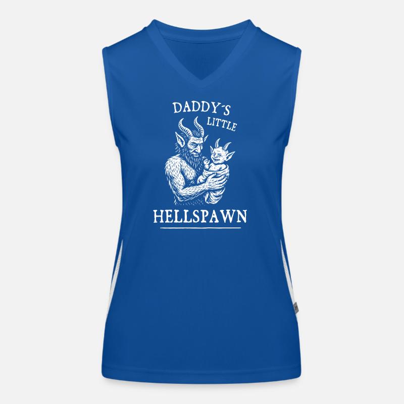 Daddy’s Little Hellspawn Funktionelles Kontrast-Tank Top für Frauen