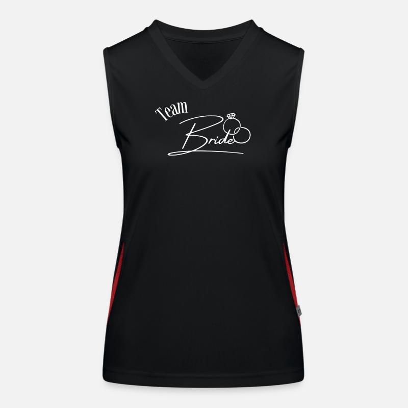 Team Bride Funktionelles Kontrast-Tank Top für Frauen