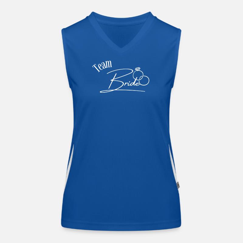 Team Bride Funktionelles Kontrast-Tank Top für Frauen