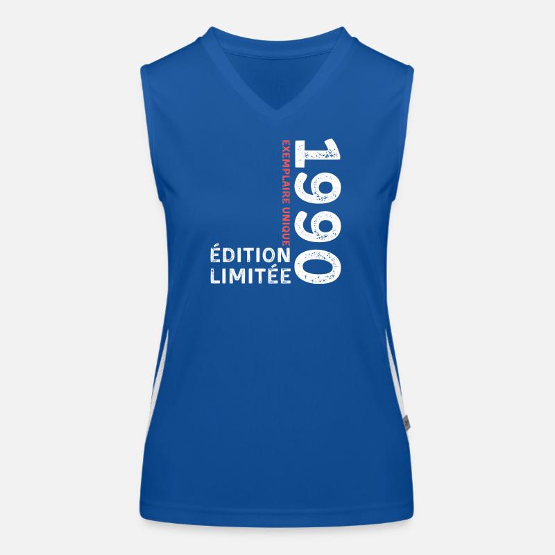 1990's vintage typographic style Women's Functional Contrast Tank Top