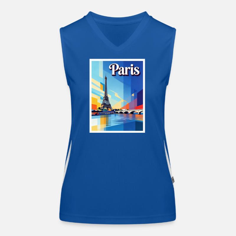 Pariser Prisma-Eiffel Funktionelles Kontrast-Tank Top für Frauen