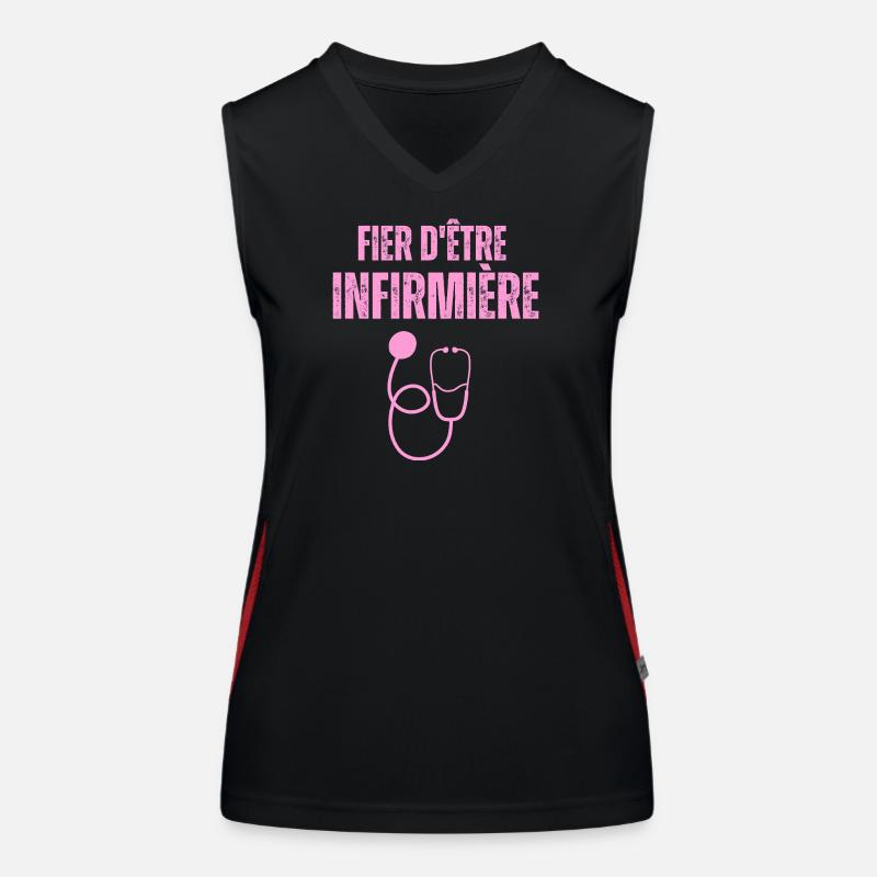 Stolz, Krankenschwester zu sein Funktionelles Kontrast-Tank Top für Frauen