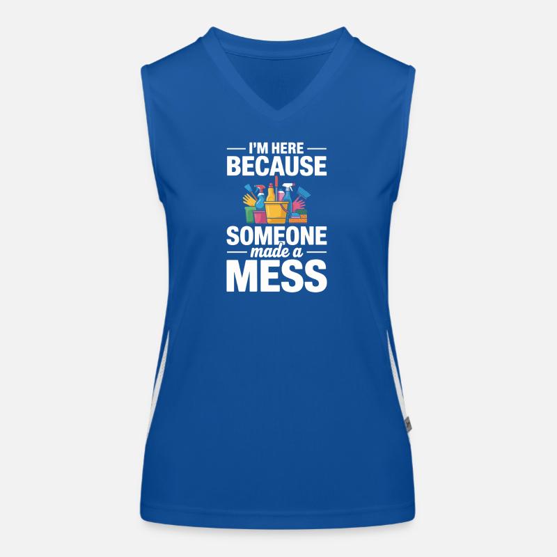 Proud Cleaning Team Gift Clean Work Women's Functional Contrast Tank Top