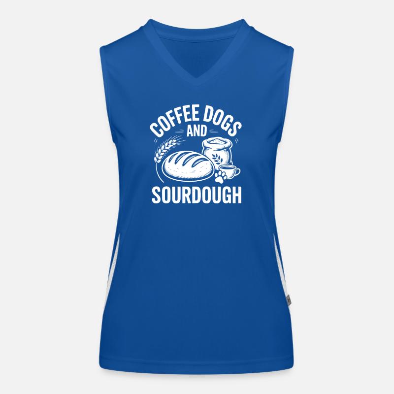 Sauerteig Sprüche Brot Lustiges Sauerteig Geschenk Funktionelles Kontrast-Tank Top für Frauen