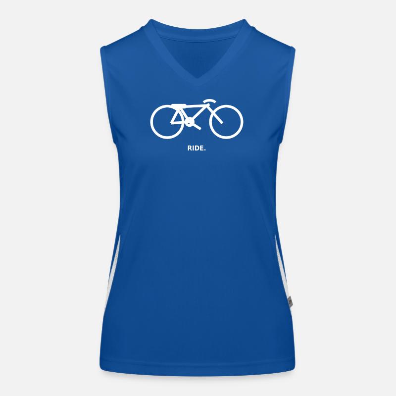 MONTE. – Conception minimale de vélo Débardeur respirant contrasté Femme