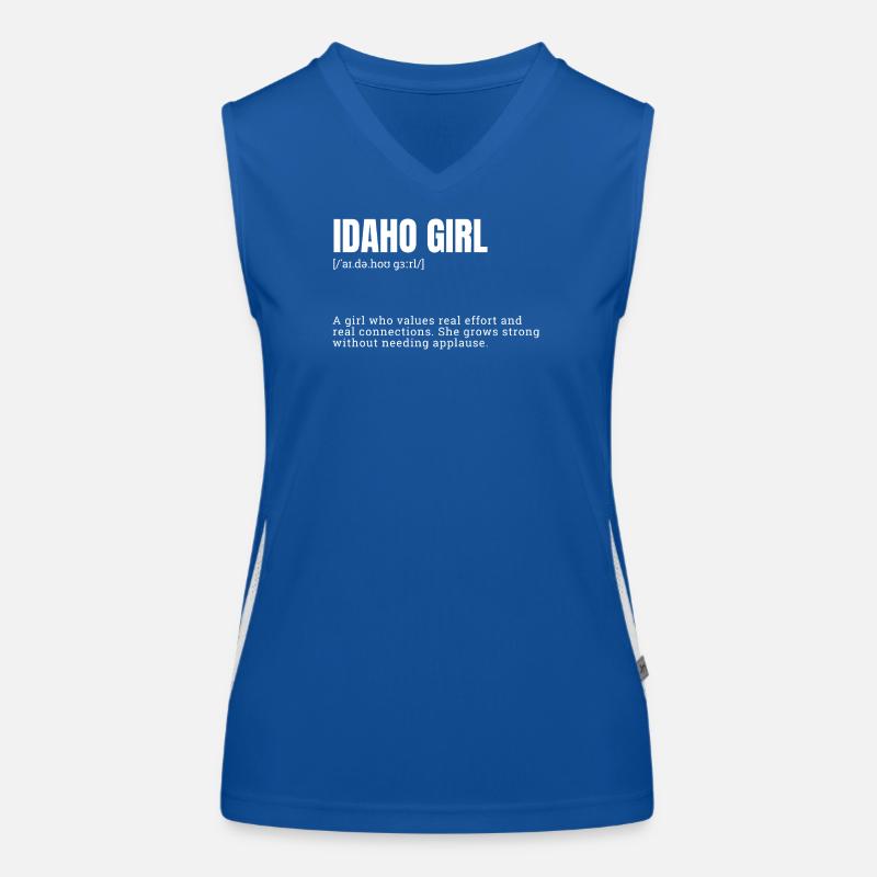 Déclaration de force des filles de l’Idaho Débardeur respirant contrasté Femme