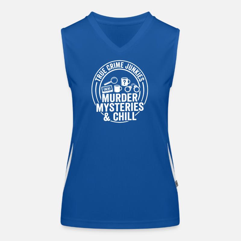 Murder Mystery & Chill Women's Functional Contrast Tank Top