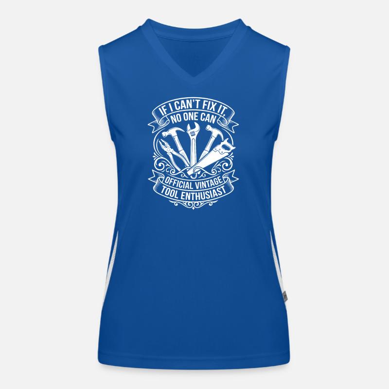 Tool King – Vintage Handwerker Funktionelles Kontrast-Tank Top für Frauen