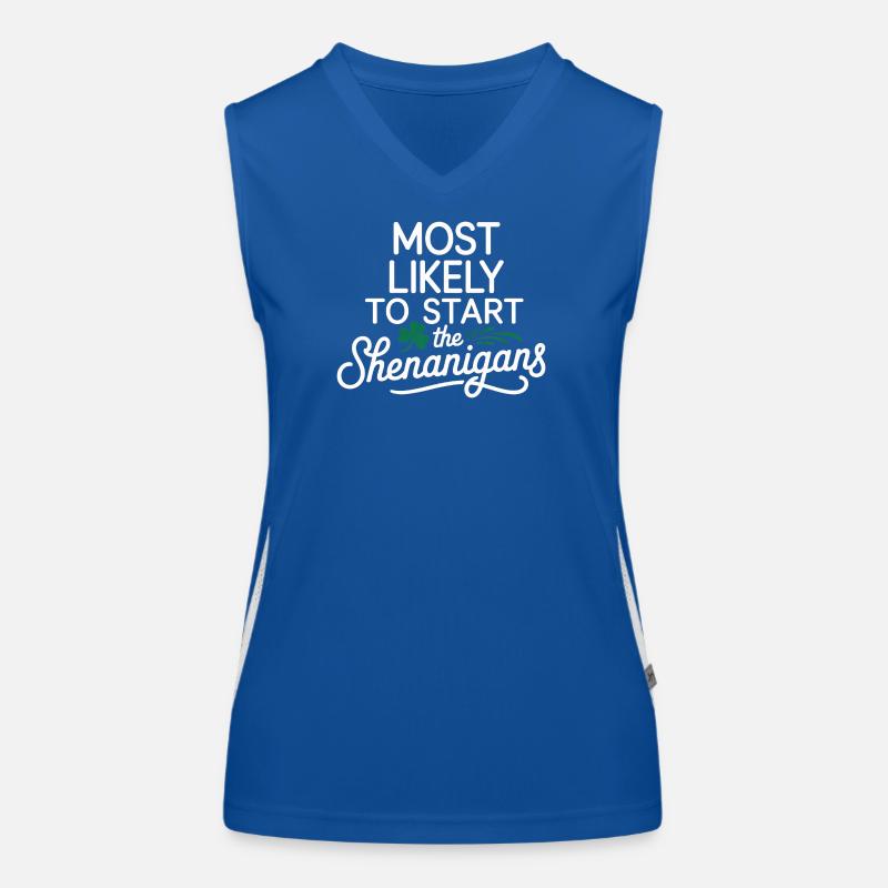 Am ehesten wird er Unfug anfangen Funktionelles Kontrast-Tank Top für Frauen