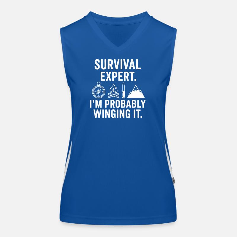 Survival Experte – Wahrscheinlich Improvisiert Funktionelles Kontrast-Tank Top für Frauen
