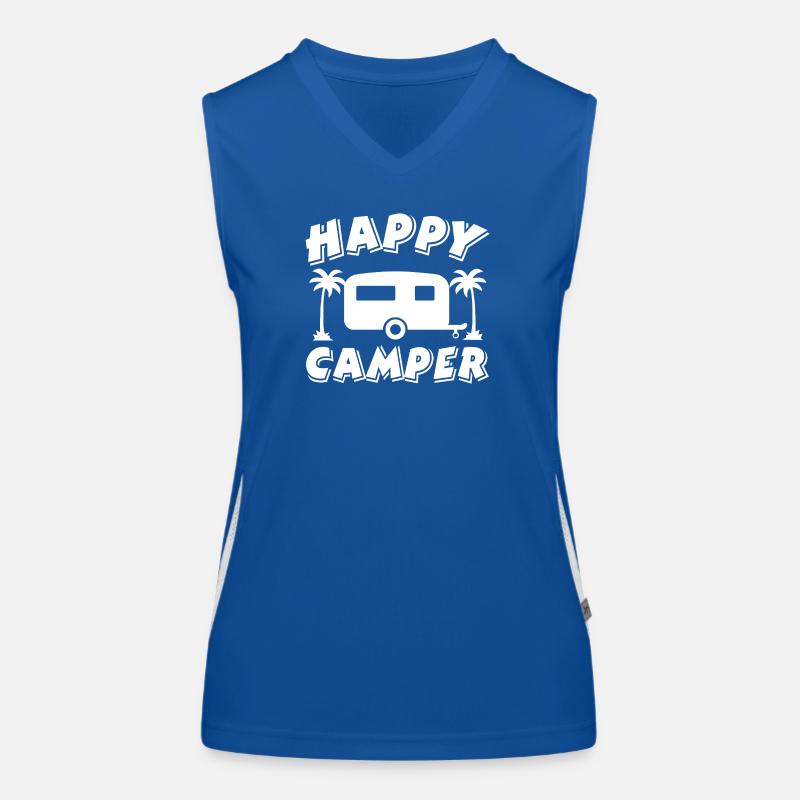 Camping Funktionelles Kontrast-Tank Top für Frauen