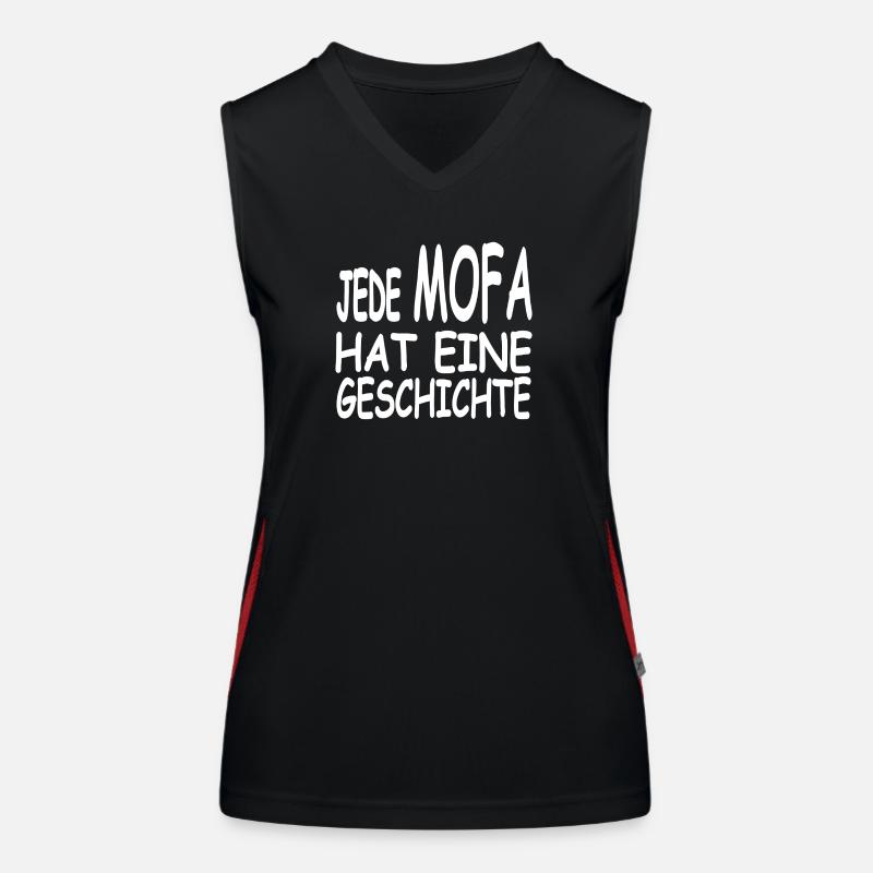 Mobylette Débardeur respirant contrasté Femme