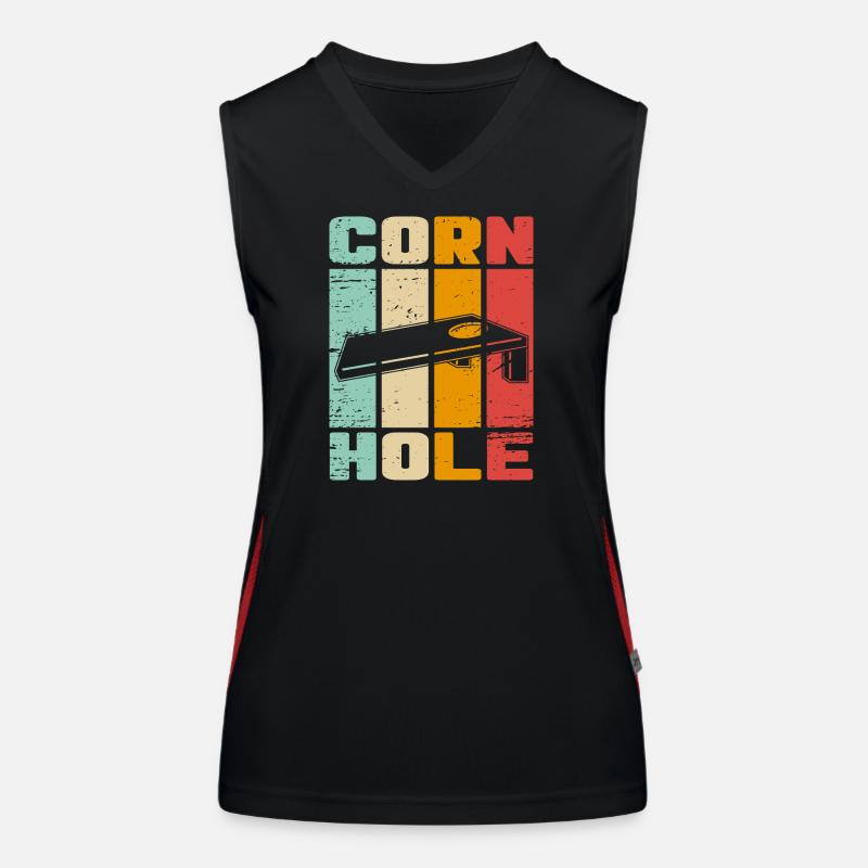 Cornhole Funktionelles Kontrast-Tank Top für Frauen