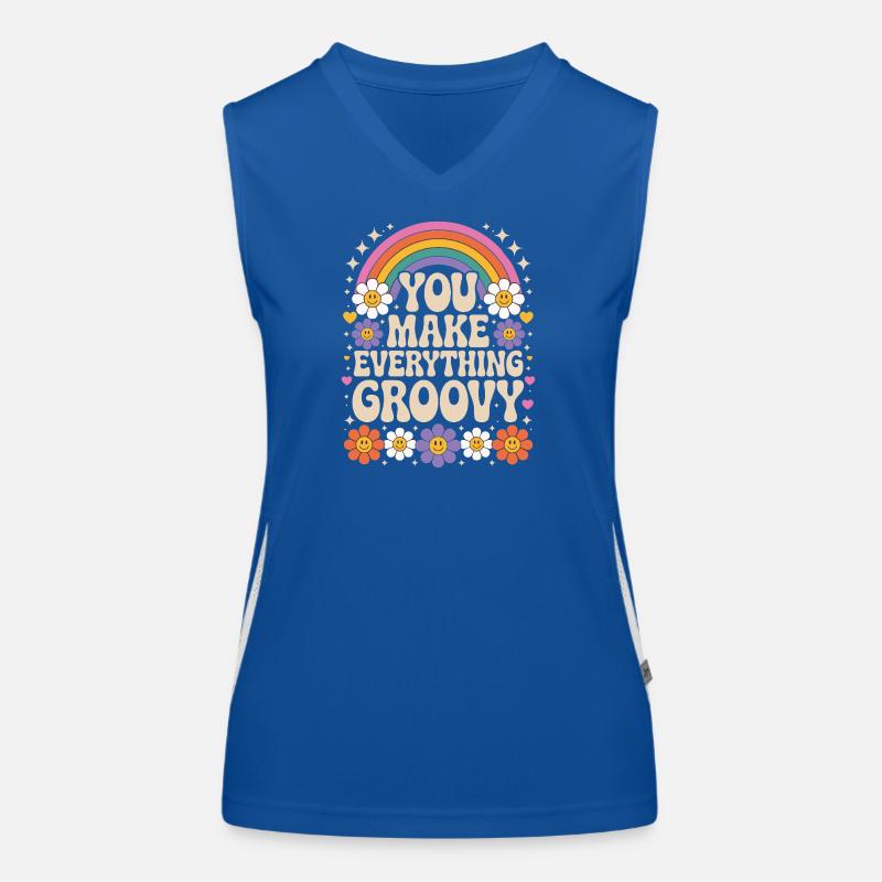 Vous rendez tout cool - Retro Rainbow Débardeur respirant contrasté Femme