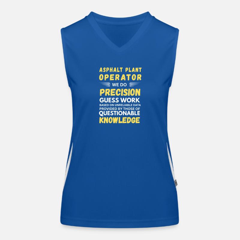 Asphalt Plant Operator Women's Functional Contrast Tank Top