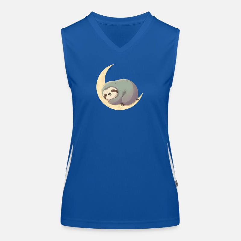 Moonsleep Sloth Women's Functional Contrast Tank Top