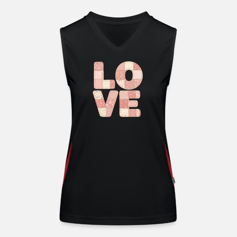J’adore le design de patchwork rose Trend Design Débardeur respirant contrasté Femme