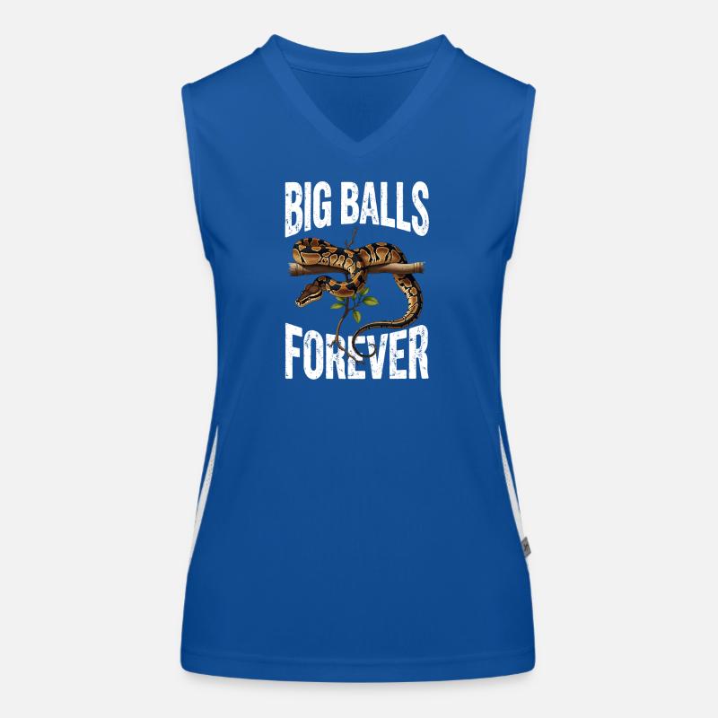 Königspython Schlangen Liebhaber Terrarium Python Funktionelles Kontrast-Tank Top für Frauen