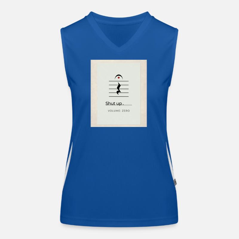 Shut up – Volume Zero Minimal Design Women's Functional Contrast Tank Top