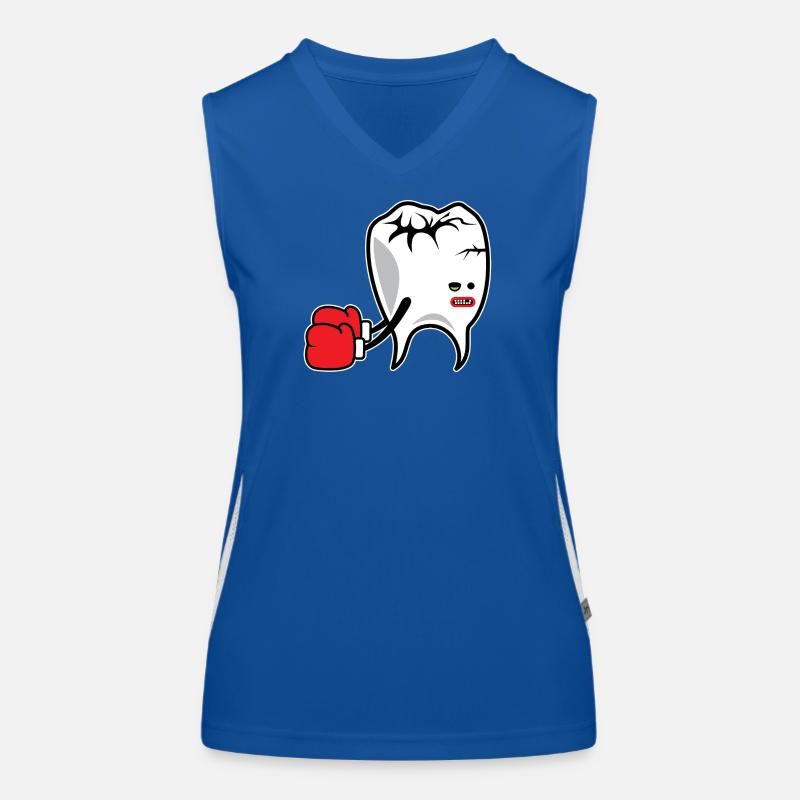 Tooth Boxer K.o. Funktionelles Kontrast-Tank Top für Frauen