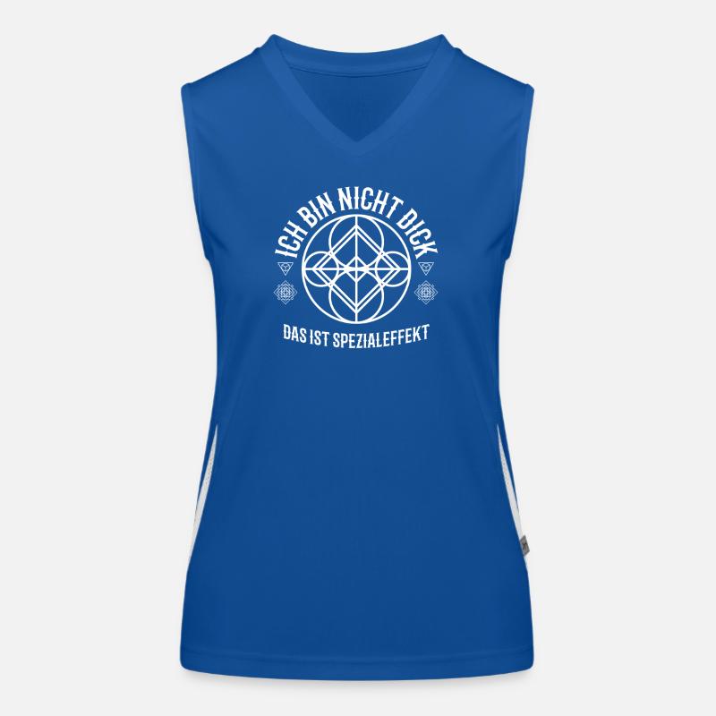 Ich bin nicht dick Das ist Spezialeffekt Funktionelles Kontrast-Tank Top für Frauen