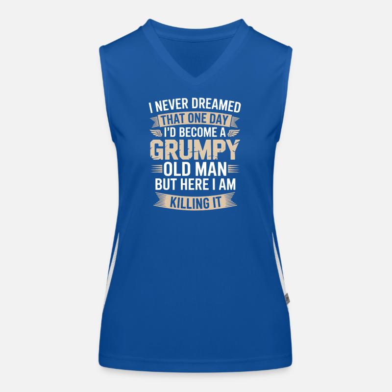 Grumpy Old Man: Es töten Funktionelles Kontrast-Tank Top für Frauen