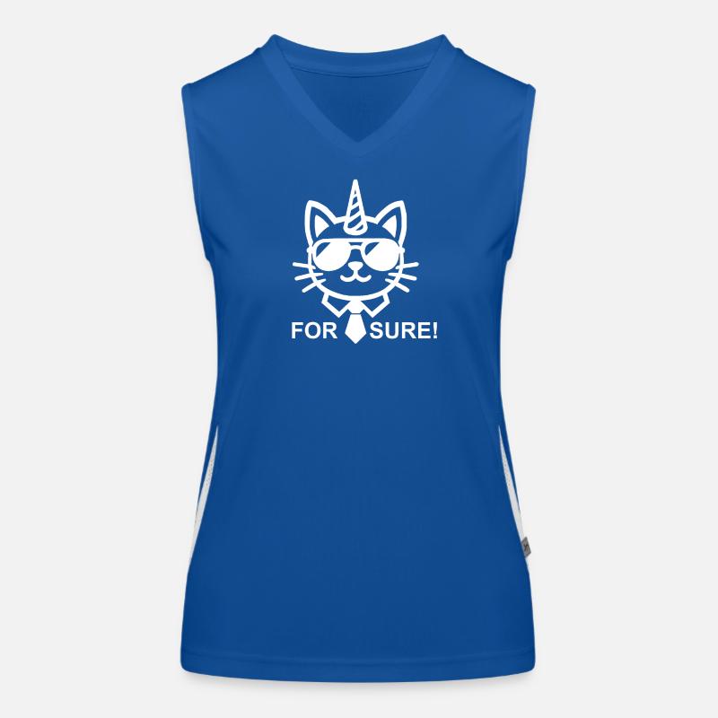 Chat-unicorn for sure Women's Functional Contrast Tank Top