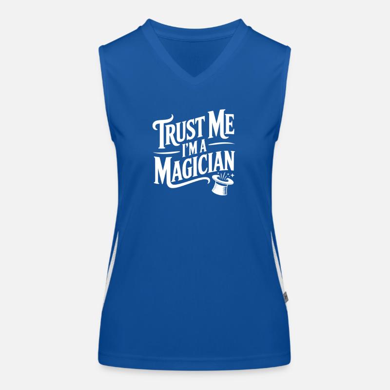 Vertrau mir, ich bin ein Magier. Funktionelles Kontrast-Tank Top für Frauen