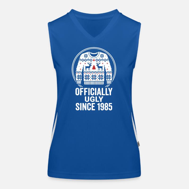 Offiziell Ugly 1985 Weihnachtspullover Funktionelles Kontrast-Tank Top für Frauen