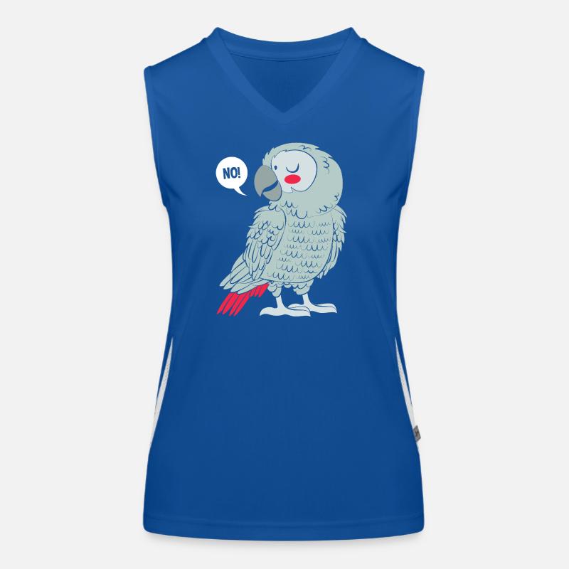 Papagei Grau Graupapagei Funktionelles Kontrast-Tank Top für Frauen