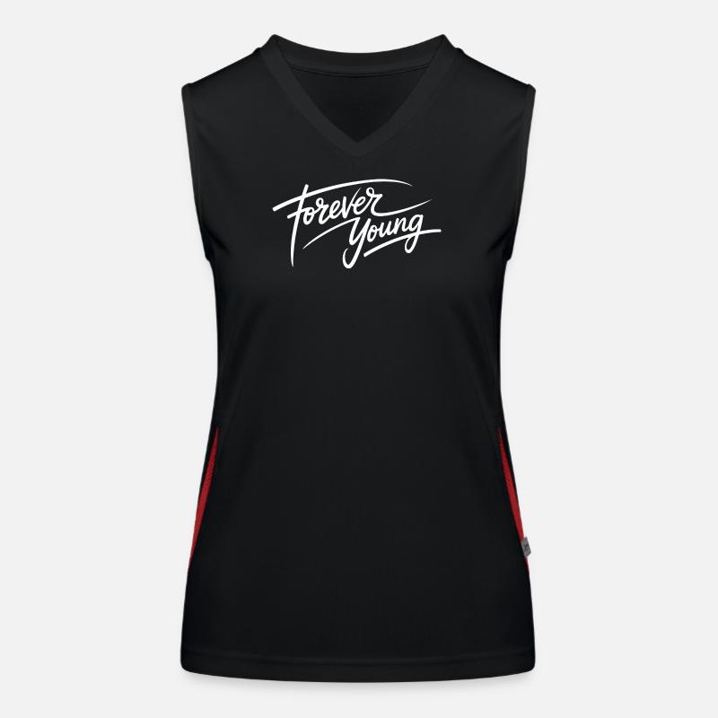 forever young Women's Functional Contrast Tank Top