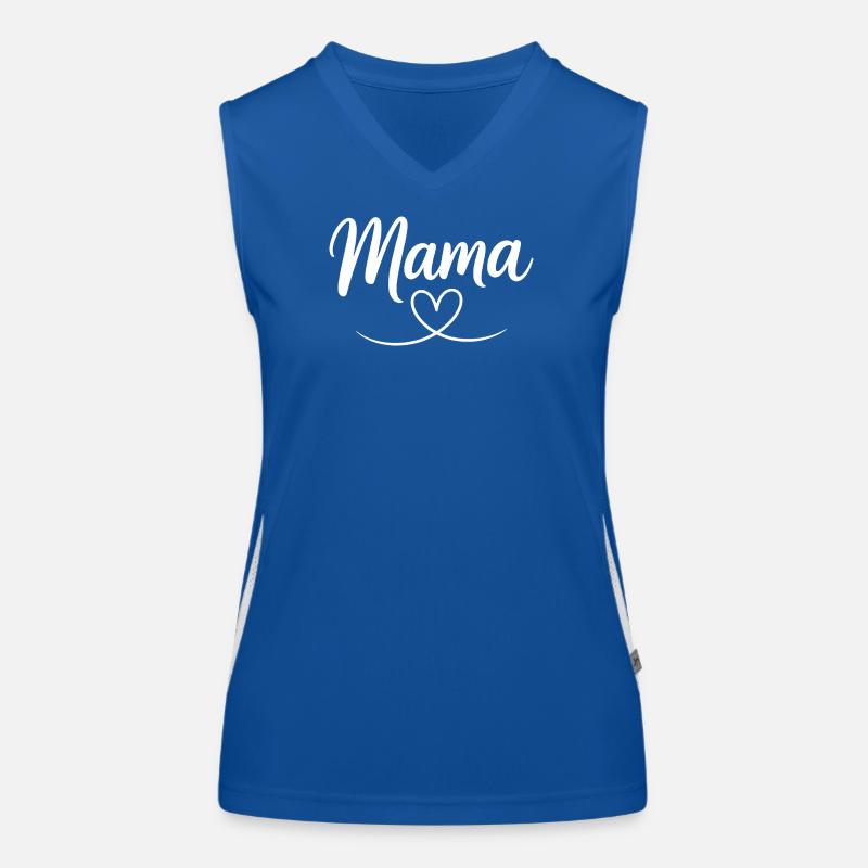 Mama Heart Script Débardeur respirant contrasté Femme