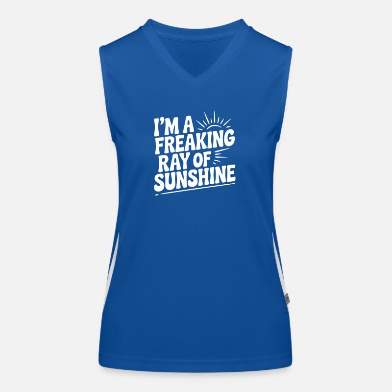 Je suis un vrai rayon de soleil Débardeur respirant contrasté Femme