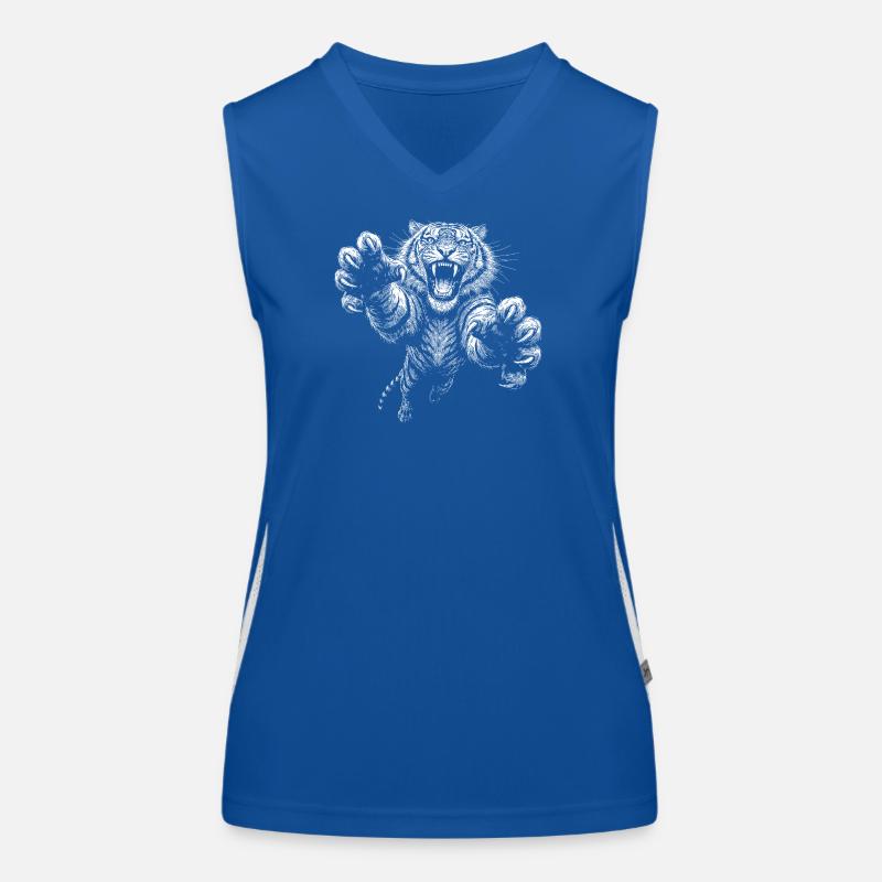 Tiger Funktionelles Kontrast-Tank Top für Frauen