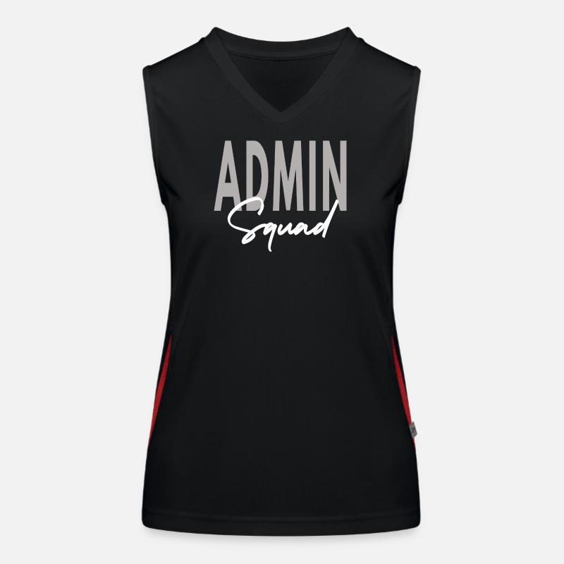 Admin Squad Assistent Teamadministrator Funktionelles Kontrast-Tank Top für Frauen