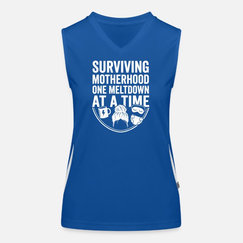Maternal power: Meltdowns overcome Women's Functional Contrast Tank Top