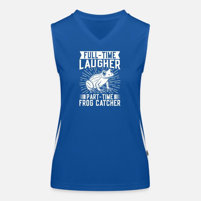 Frog Catcher Full-Time Laugher Frog Funktionelles Kontrast-Tank Top für Frauen