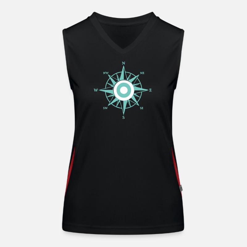 Nautical star Women's Functional Contrast Tank Top