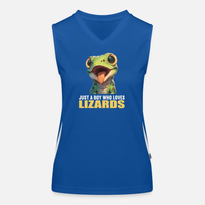 Eidechsen Eidechse Funktionelles Kontrast-Tank Top für Frauen