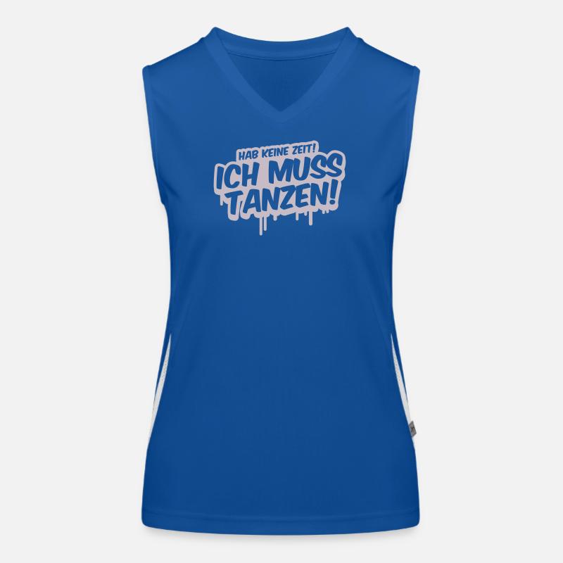 Ich Muss Tanzen Graffiti Funktionelles Kontrast-Tank Top für Frauen