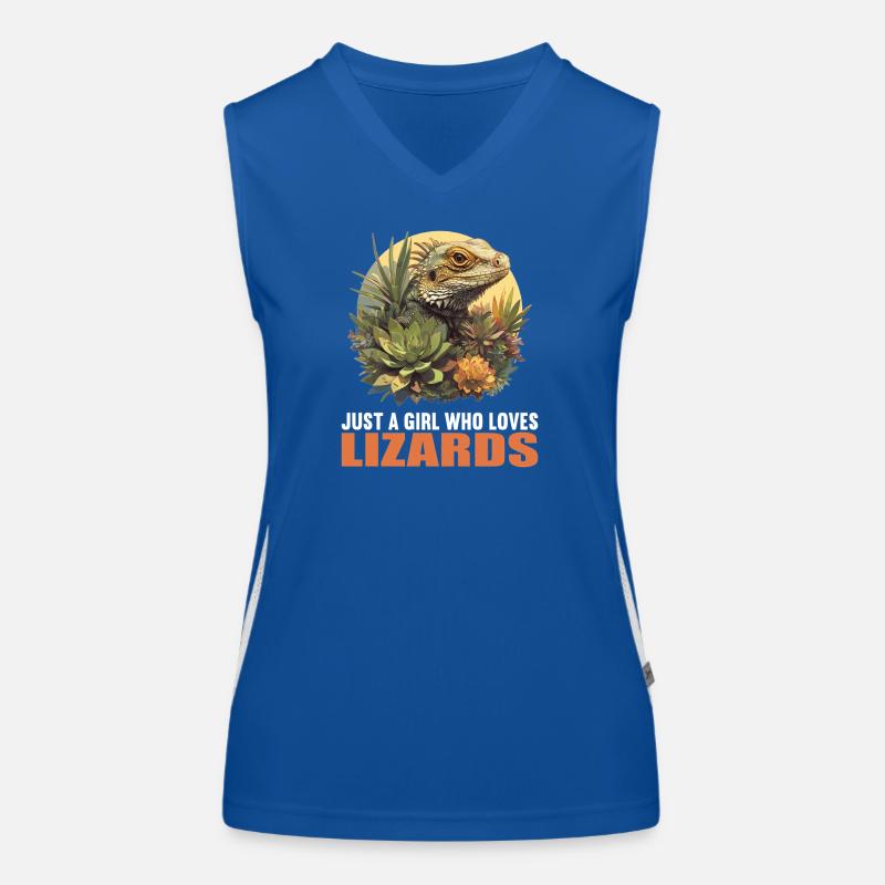 Eidechsen Eidechse Funktionelles Kontrast-Tank Top für Frauen