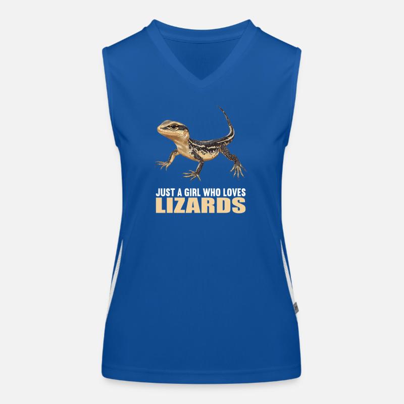 Eidechsen Eidechse Funktionelles Kontrast-Tank Top für Frauen