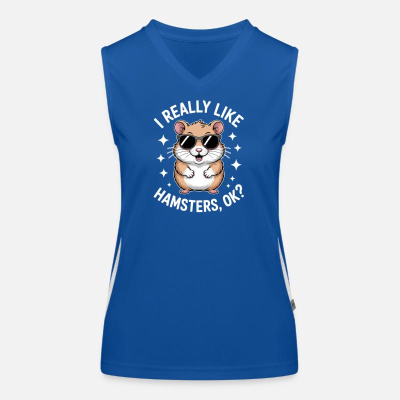 Hamster Sprüche Hamster Lustiges Hamster Geschenk  Funktionelles Kontrast-Tank Top für Frauen