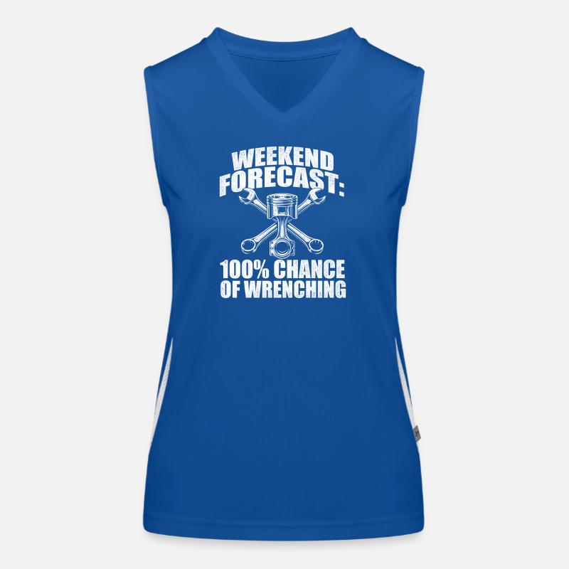Wochenendvorhersage 100 Prozent Wrenching Funktionelles Kontrast-Tank Top für Frauen