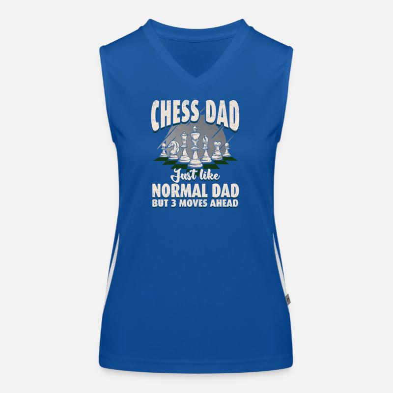 Chess Daddy: 3 moves ahead Women's Functional Contrast Tank Top