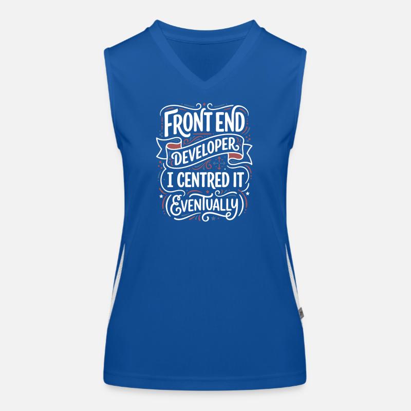 Développement frontend centré Débardeur respirant contrasté Femme