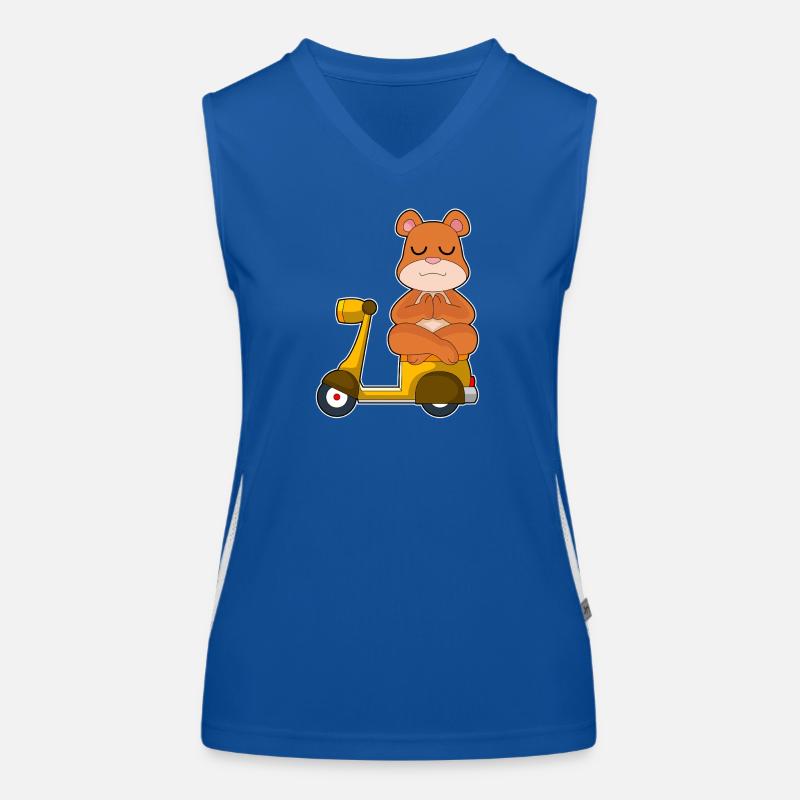 Bär Motorroller Funktionelles Kontrast-Tank Top für Frauen