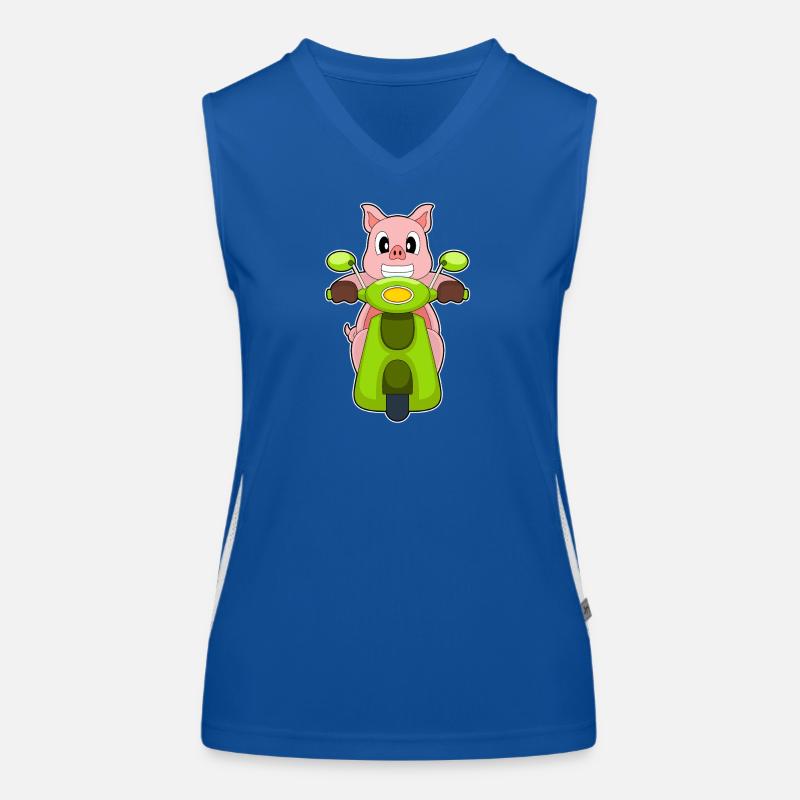 Trottinette Cochon Débardeur respirant contrasté Femme