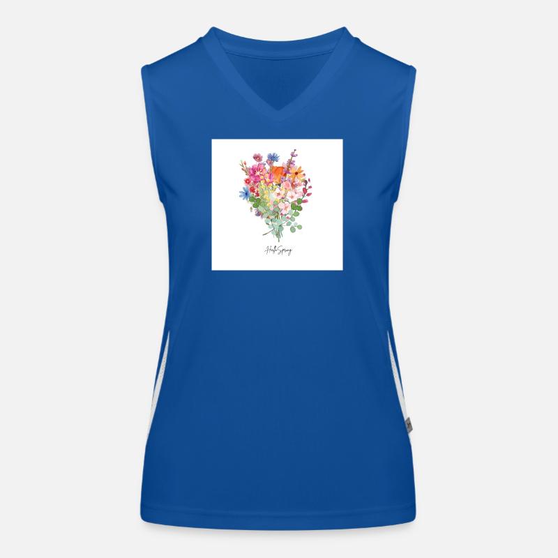 Hello Spring Funktionelles Kontrast-Tank Top für Frauen