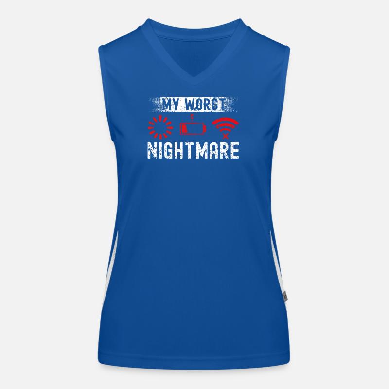 Gaming Gamer Videospiele Controller Zocken Zocker Funktionelles Kontrast-Tank Top für Frauen